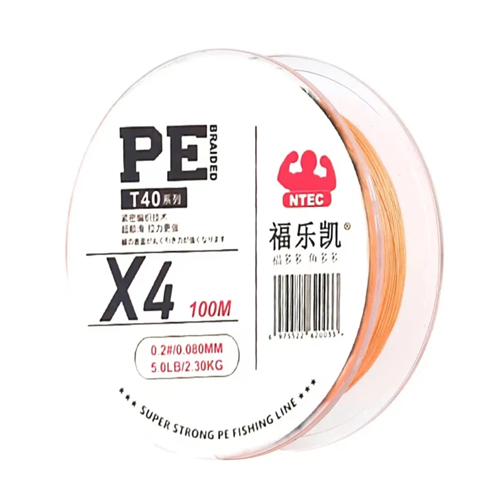 Ultra - Sert 4 telli naylon PE örgülü balıkçılık hattı