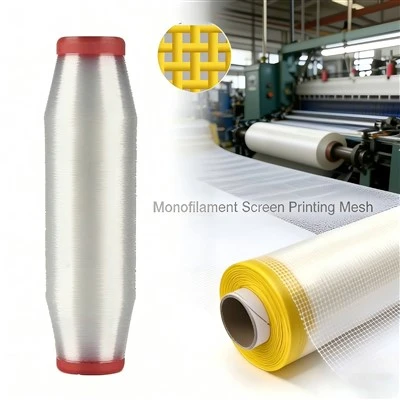 Dokuma ve Serigrafi Mesh İçin Yüksek Mukavemetli Naylon / Polyester Monofilament İplik